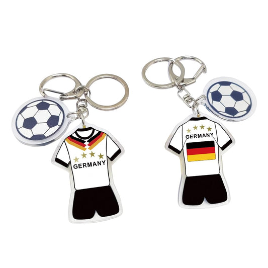 2026 FIFA World Cup Soccer - themed Keychain - A Pride - filled Accessory for the World Cup, Ideal Gift and Souvenir for Football Fans (2 - piece Set)