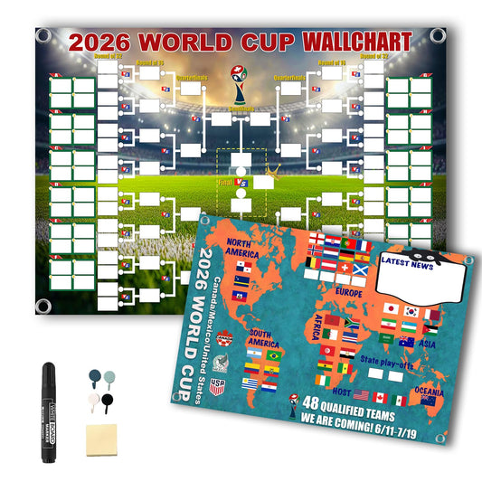 2026 World Cup: Dual - Function A2 - Sized Poster - Schedule & 48 - Team Final Round Collection Showcase