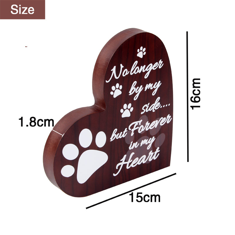 View larger image Add to Compare Share SOPEWOD Sympathy Condolence Gifts: Heart-Shaped Wooden Plaque for Pet Loss Remembrance