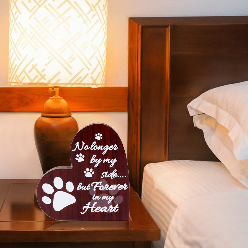 View larger image Add to Compare Share SOPEWOD Sympathy Condolence Gifts: Heart-Shaped Wooden Plaque for Pet Loss Remembrance