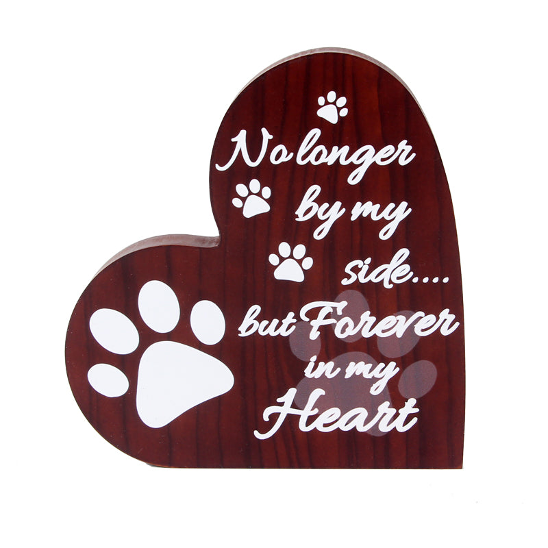 View larger image Add to Compare Share SOPEWOD Sympathy Condolence Gifts: Heart-Shaped Wooden Plaque for Pet Loss Remembrance