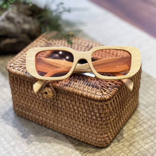 Wood Sunglasses Custom Logo Bamboo Fashion Black Mirror Metal Eye OEM Spring Frame Style Time Protection Color Lenses Weight Age