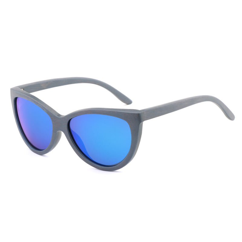 Wood Sunglasses Custom Logo Bamboo Fashion Black Mirror Metal Eye OEM Spring Frame Style Time Protection Color Lenses Weight Age