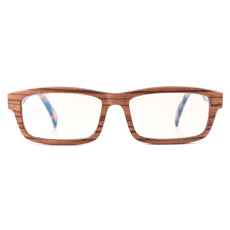 SOPEWOD Factory Men Women Outdoor Activities Zebra Wooden Metal Frame Sunglasses