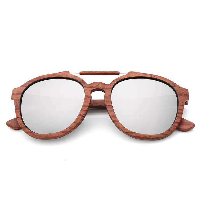 SOPEWOD Wood Sunglasses with Dark Polarized Lenses for Men and Women