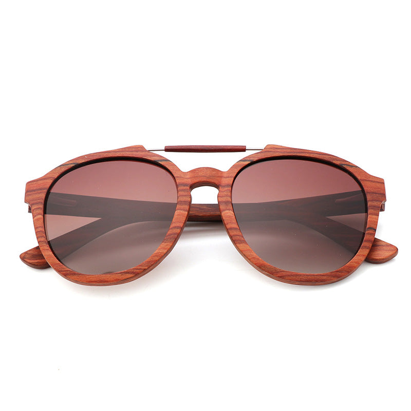 SOPEWOD Wood Sunglasses with Dark Polarized Lenses for Men and Women