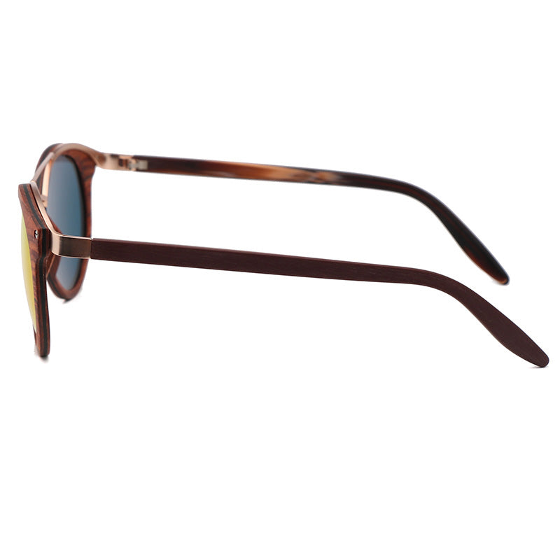 SOPEWOD Wood Sunglasses with Dark Polarized Lenses for Men and Women