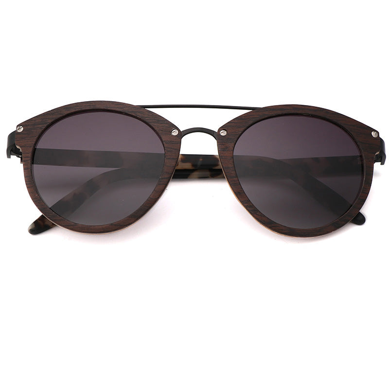 SOPEWOD Wood Sunglasses with Dark Polarized Lenses for Men and Women
