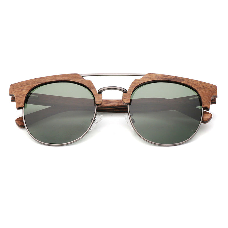 SOPEWOD Wood Sunglasses with Dark Polarized Lenses for Men and Women