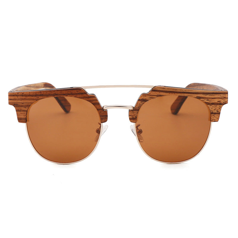SOPEWOD Wood Sunglasses with Dark Polarized Lenses for Men and Women