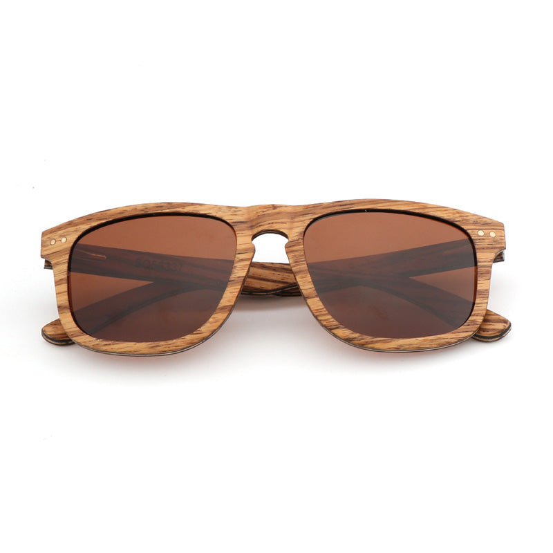 SOPEWOD Wood Sunglasses with Dark Polarized Lenses for Men and Women