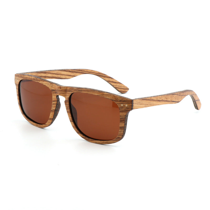 SOPEWOD Wood Sunglasses with Dark Polarized Lenses for Men and Women