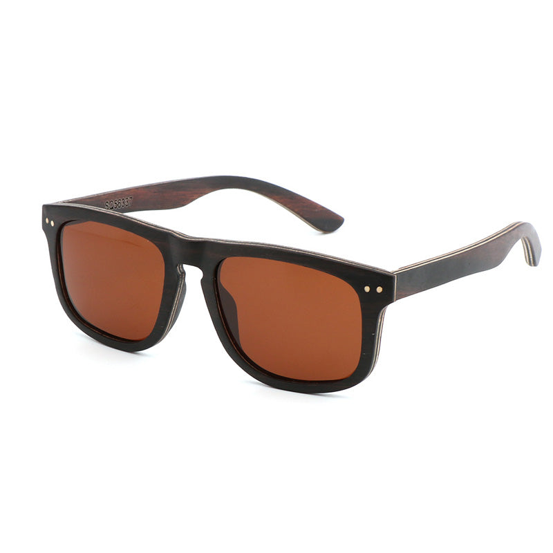 SOPEWOD Wood Sunglasses with Dark Polarized Lenses for Men and Women
