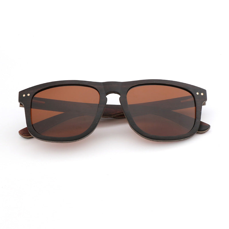 SOPEWOD Wood Sunglasses with Dark Polarized Lenses for Men and Women