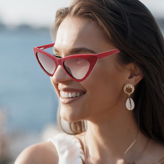 SOPEWOD Wood Sunglasses with Dark Polarized Lenses for Women