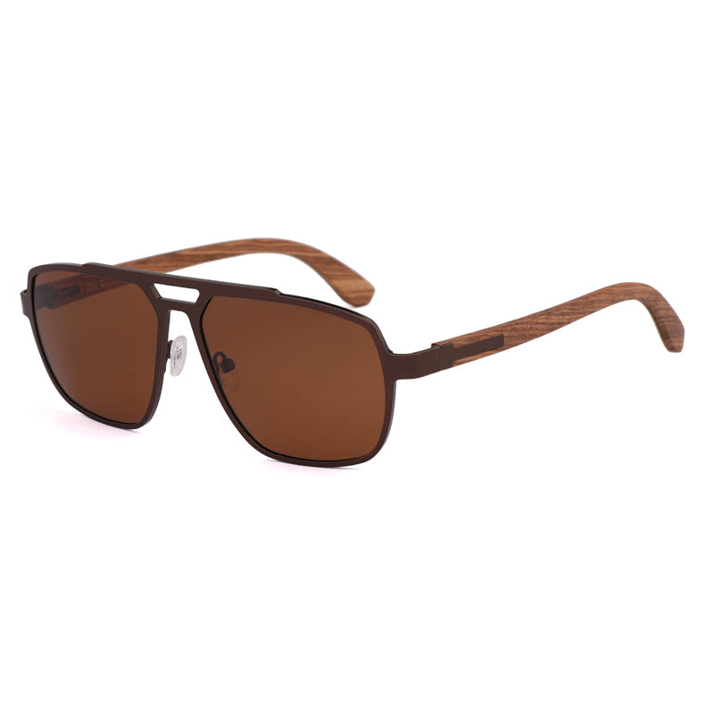 SOPEWOD Wood Sunglasses with Dark Polarized Lenses for Men and Women