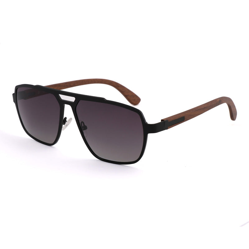 SOPEWOD Wood Sunglasses with Dark Polarized Lenses for Men and Women