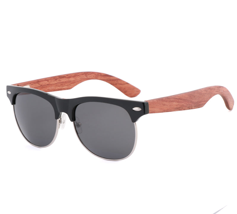 SOPEWOD Wood Sunglasses with Dark Polarized Lenses for Men and Women