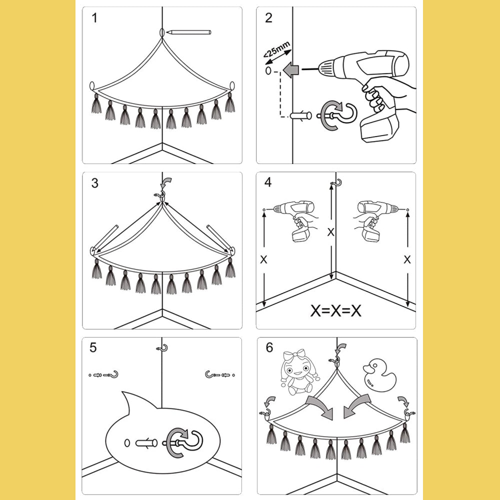 SOPEWOD small Stuffed Animal Net Hammock for Plushie Toys | Corner Hanging Organizer for your Teddy and Stuffy Collection