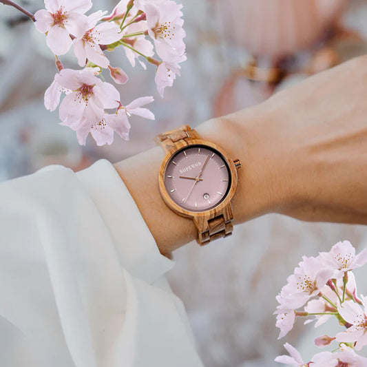 SOPEWOD Factory Custom Logo Eco-friendly Japan Miyota Women Wooden Quartz Watch