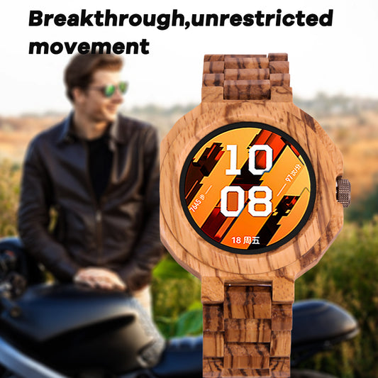 SOPEWOD fashion smart zebra wood ebony watch