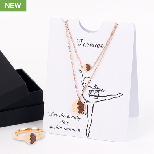 SOPEWOD Complete Jewelry Ensemble with Matching Necklace, Bracelet, and Ring for a Perfect Look