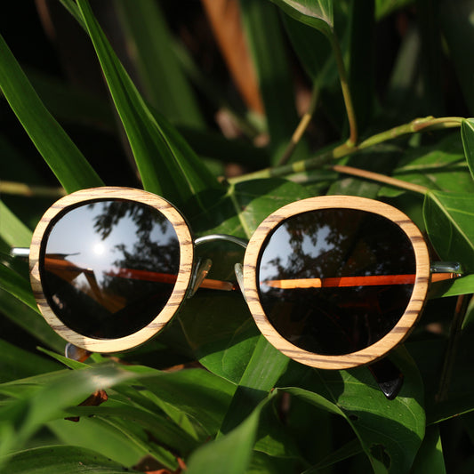 SOPEWOD Wooden Sunglasses for Men and Women – Polarized Lenses with Bamboo Wooden Frame