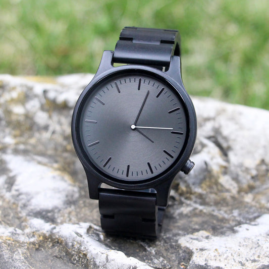 SOPEWOD Engraved Wooden Watch for Boyfriend Fiance Husband Customized Personalized Wood Watches for Men Birthday Anniversary Personalized Watch