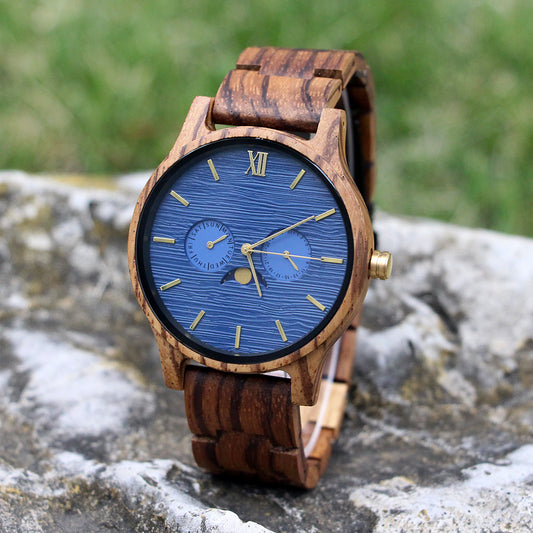 SOPEWOD Mens Personalized Engraved Wooden Watches
