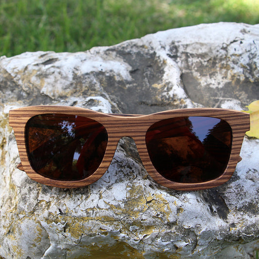 SOPEWOD Wooden Sunglasses for Men and Women – Polarized Lenses with Bamboo Wooden Frame – With Double Layer of UV Blocking Coating