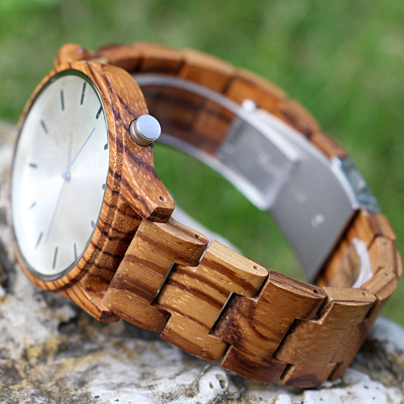 SOPEWOD Wood Watches for Women, Wooden Handmade Watch with Lightweight Adjustable Wood Band, Natural Casual Fashion Quartz Wristwatch