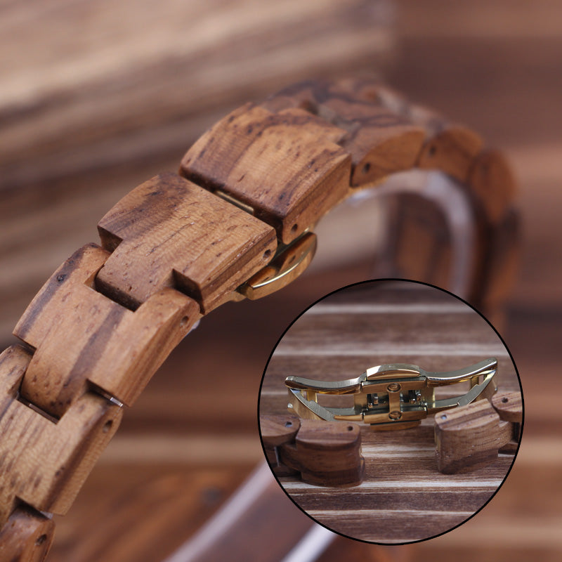 SOPEWOD Wood Watches for Women, Wooden Handmade Watch with Lightweight Adjustable Wood Band