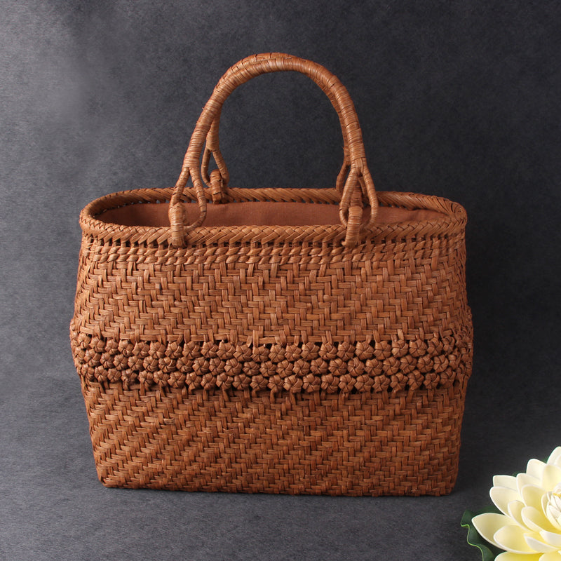 SOPEWOD Trend Handmade Weave Leisure Bamboo Bag bag for Womens