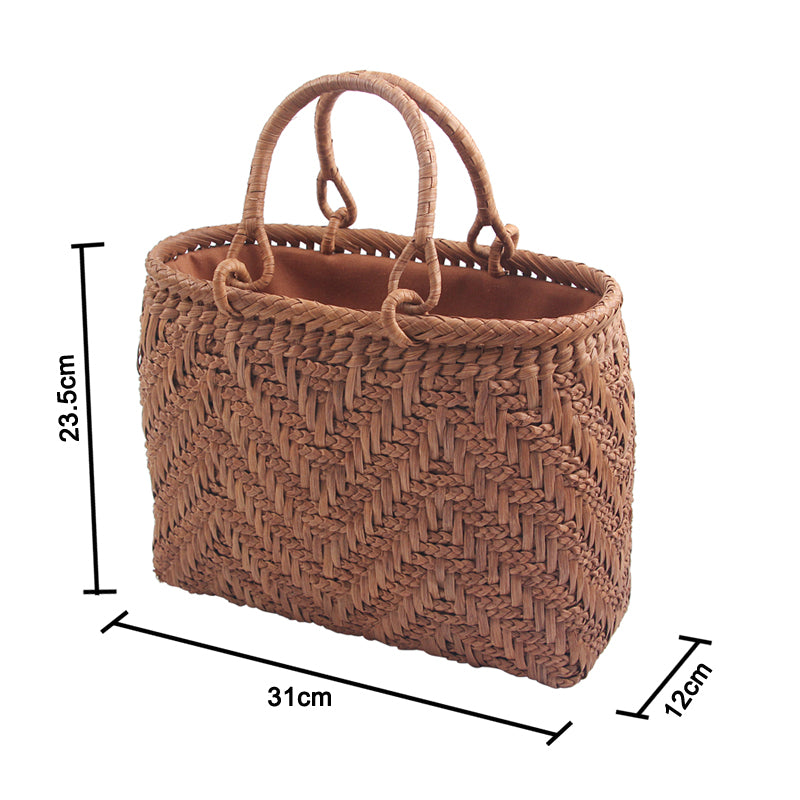 SOPEWOD Trend Handmade Weave Leisure Bamboo bag for Womens