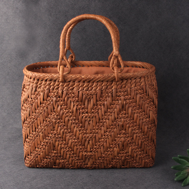 SOPEWOD Trend Handmade Weave Leisure Bamboo bag for Womens