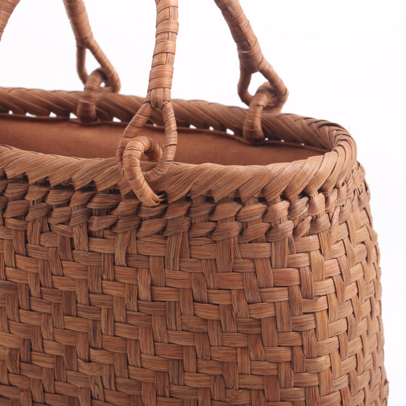 SOPEWOD Fashion Bamboo Handbag Handmade Weave Leisure bag for Womens