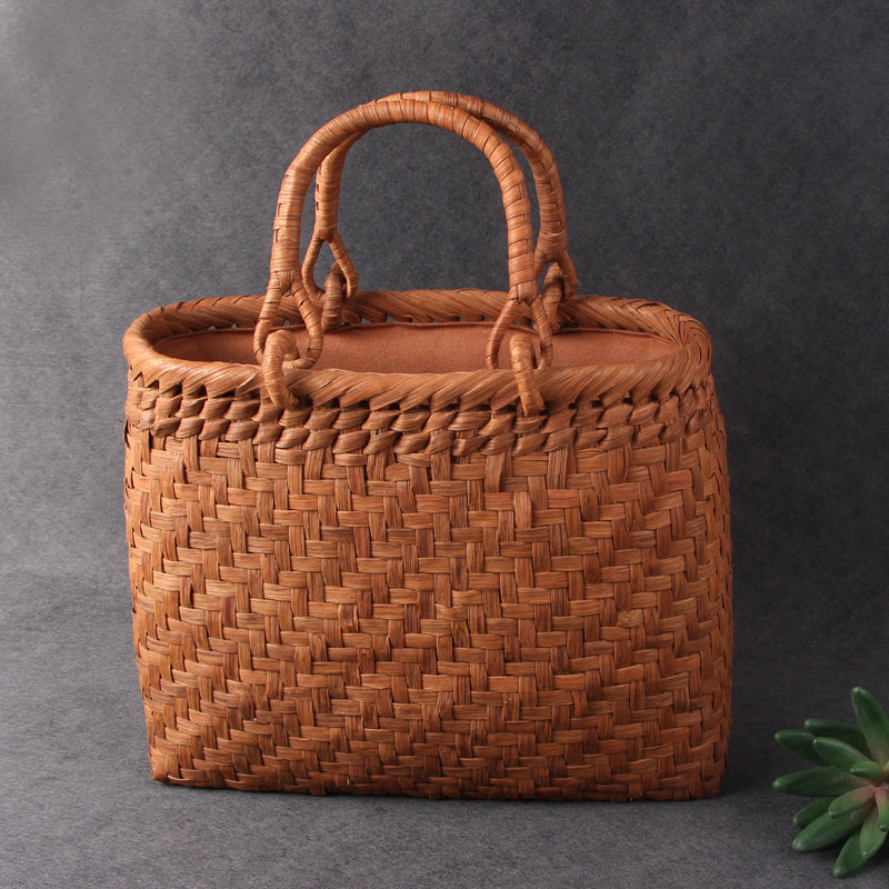 SOPEWOD Fashion Bamboo Handbag Handmade Weave Leisure bag for Womens