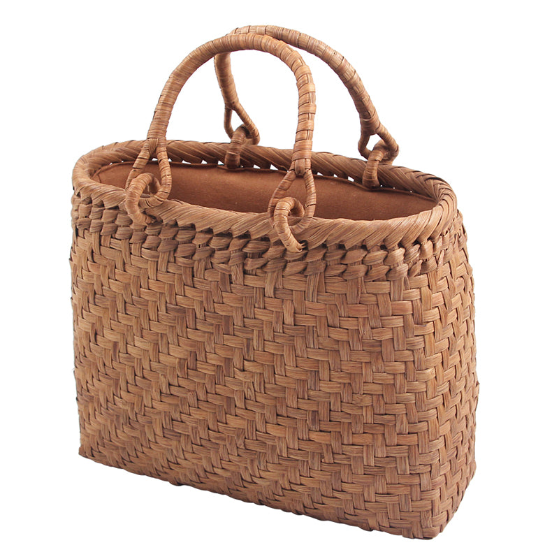 SOPEWOD Fashion Bamboo Handbag Handmade Weave Leisure bag for Womens