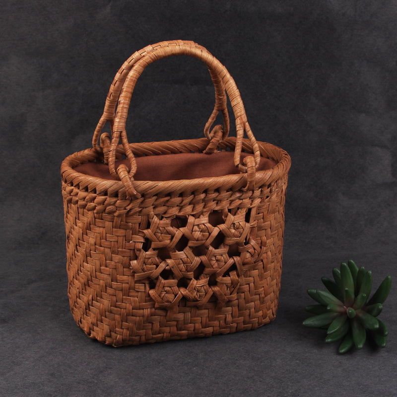 SOPEWOD trend grapevine bamboo pure small handmade woven bag for Womens