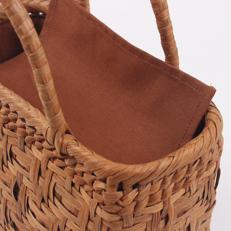 SOPEWOD trend grapevine bamboo pure small handmade woven bag for Womens