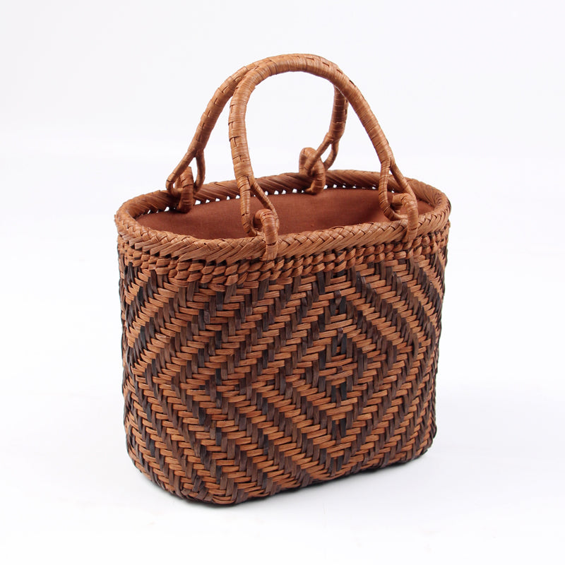 SOPEWOD trend grapevine bamboo pure small handmade woven bag for women