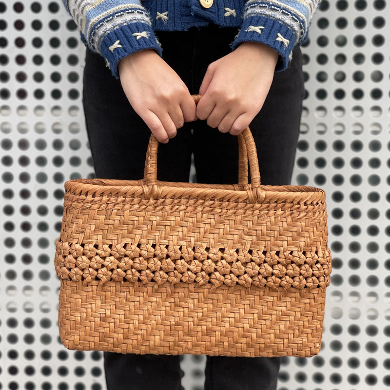 SOPEWOD trend grapevine bamboo pure small big handmade woven bag for women