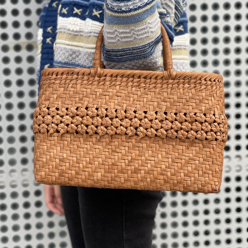 SOPEWOD trend grapevine bamboo pure small big handmade woven bag for women