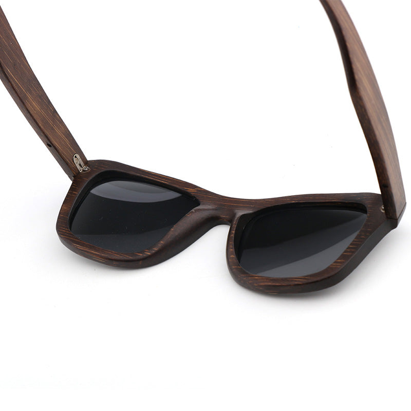 SOPEWOD Wood Sunglasses for Men and Women Vintage Polarized Lenses Uv Protection Bamboo Frame Sun Glasses