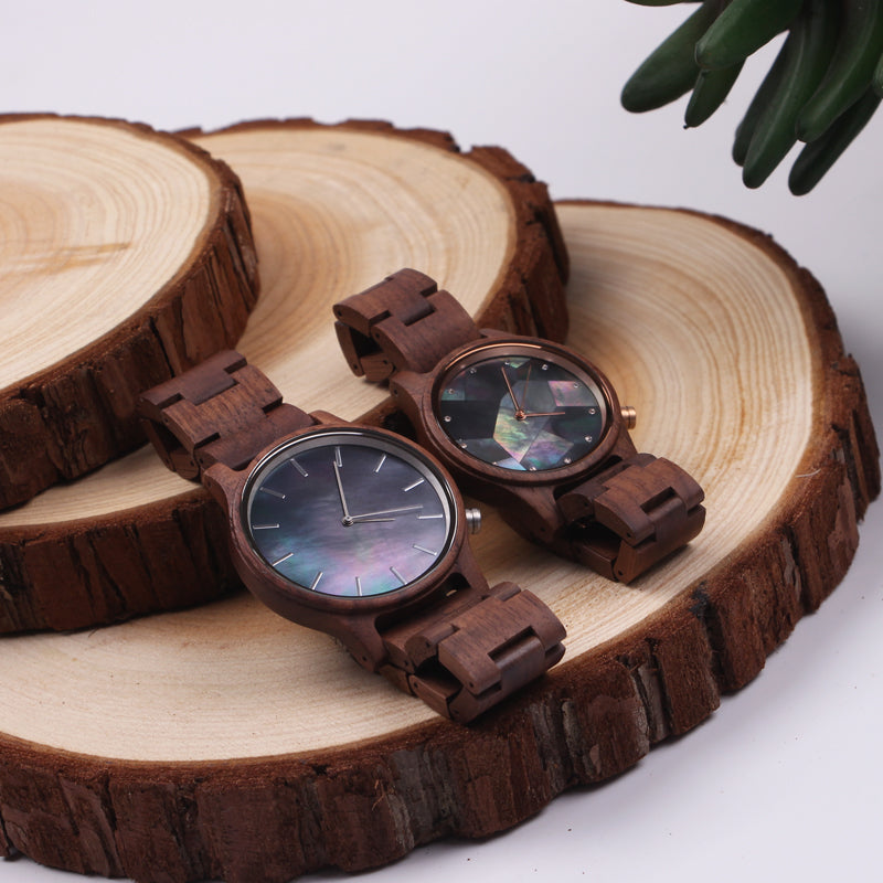 SOPEWOD Couple Wooden Quartz Watch Men and Women Handmade Lightweight Fashion Watches