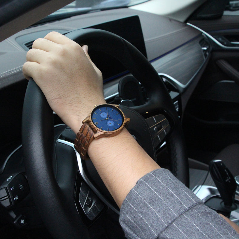 SOPEWOD Mens Personalized Engraved Wooden Watches