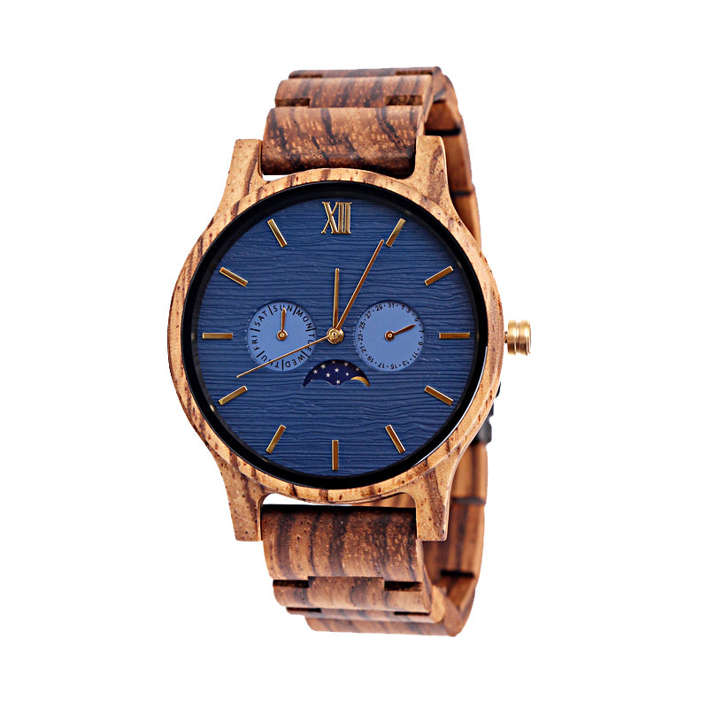 SOPEWOD Mens Personalized Engraved Wooden Watches