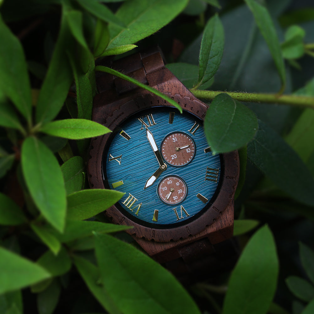 SOPEWOD Wooden Watch for Men -Handcrafted from 100% Natural Sandalwood with Quartz Movement