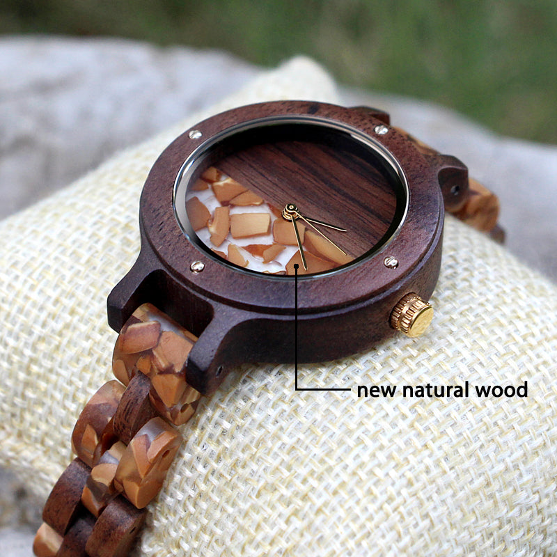 SOPEWOD new luxury women custom private label colors dial wooden watches for women