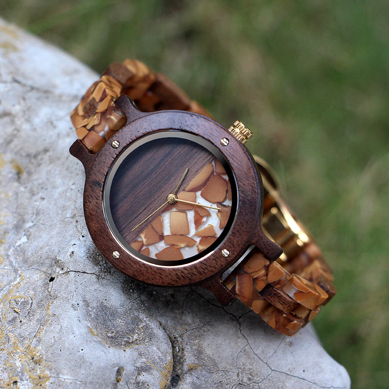 SOPEWOD new luxury women custom private label colors dial wooden watches for women